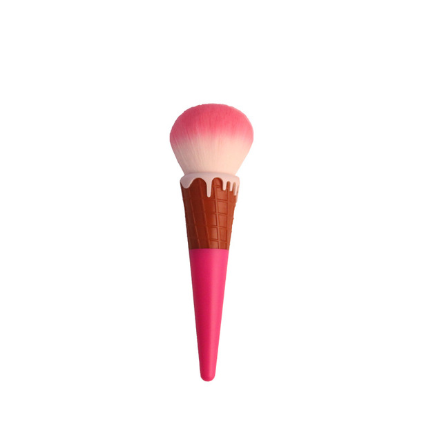 New Design 2 In 1 Screw Ice Shape Beauty Personal Makeup Brush With Ice Cream Smell