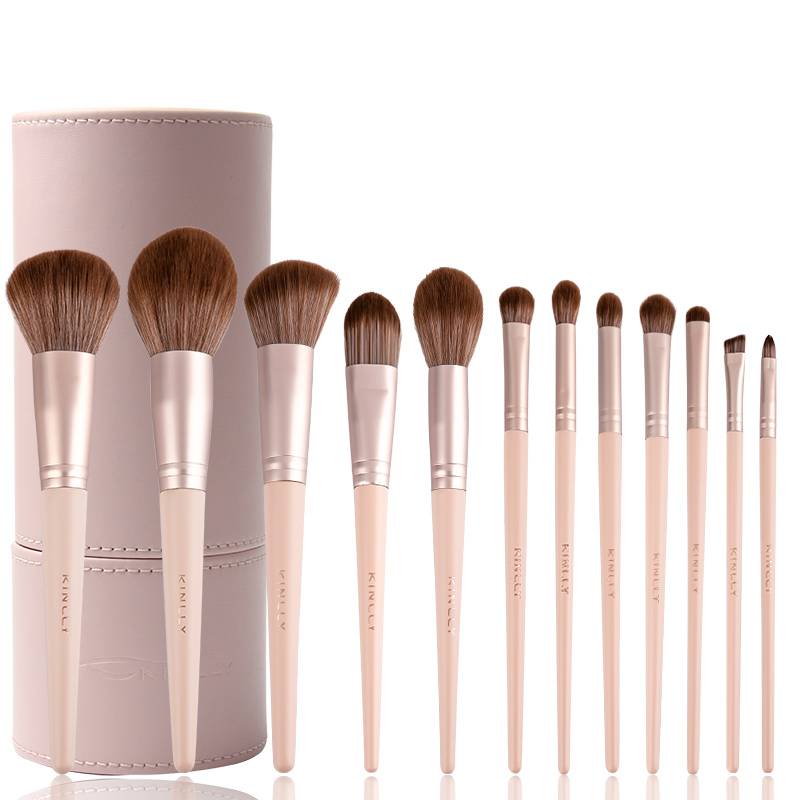 Factory Wholesale 9pcs Kabuki Cosmetic Makeup Brush Champing Brush Set